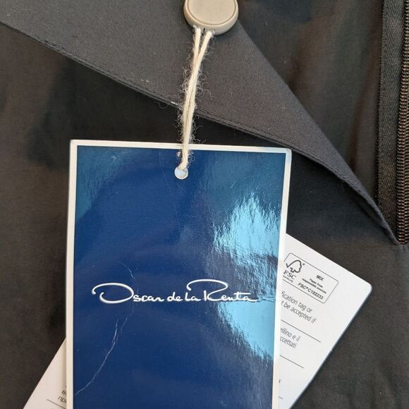 Oscar de la Renta black Tunic Blouse 8 BNWT - Picture 11 of 15